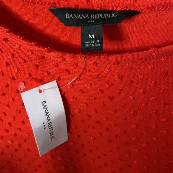 Banana Republic Red Blouse NWT Medium - Picture 2 of 5